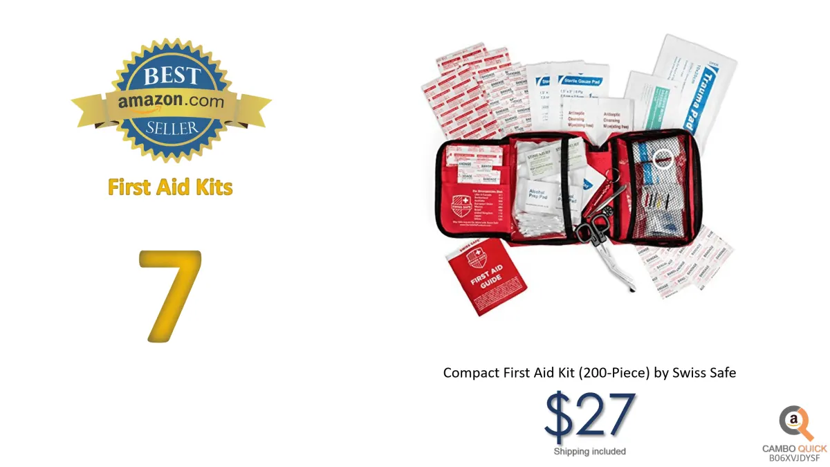 Compact First Aid Kit (200-Piece) Lightweight for Camping, Outdoors, Hiking with Emergency Survival Gear.png